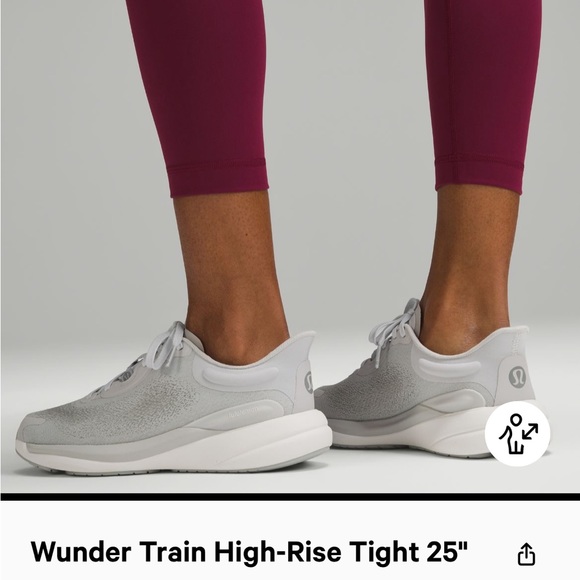 Lululemon Pink Sz 4 Wunder Train High Rise Tight 25 *sold out color* - Picture 6 of 7